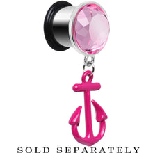 将图片加载到图库查看器，1/2 Pink Dangling Anchor Steel Plug
