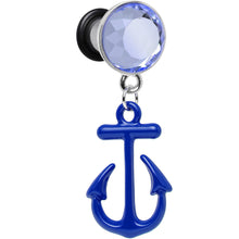 将图片加载到图库查看器，4G Blue Dangling Anchor Steel Plug
