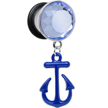 将图片加载到图库查看器，1/2 Blue Dangling Anchor Steel Plug
