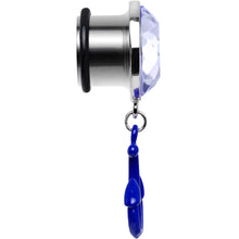 Load image into Gallery viewer, 9/16 Blue Dangling Anchor Steel Plug
