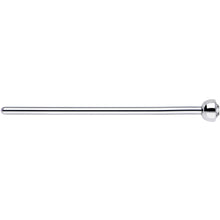 Load image into Gallery viewer, 20G 3/4 Clear CZ Steel Straight Fishtail Nose Ring 2mm
