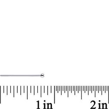 Load image into Gallery viewer, 20G 3/4 Clear CZ Steel Straight Fishtail Nose Ring 2mm

