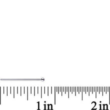 Load image into Gallery viewer, 18G 3/4 Purple CZ Steel Straight Fishtail Nose Ring 2mm
