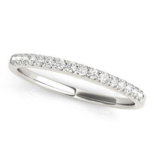 Load image into Gallery viewer, 14k White Gold Diamond Scalloped Set Wedding Band (1/6 cttw)
