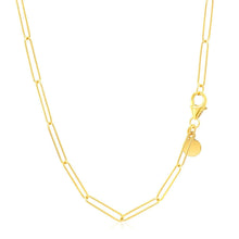 将图片加载到图库查看器，14k Yellow Gold Wire Paperclip Chain (2.7mm)
