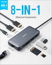 将图片加载到图库查看器，Anker <b>553</b> USB-C Hub (8-in-1)
