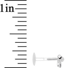 Load image into Gallery viewer, 16G 5/16 925 Sterling Silver Ribbon Bow Push In Tragus Earring

