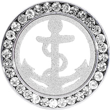 将图片加载到图库查看器，18mm Stainless Steel Clear Gem Anchor Tunnel Plug
