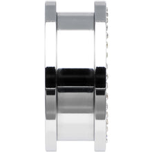 将图片加载到图库查看器，7/8 Stainless Steel Clear Gem Anchor Tunnel Plug
