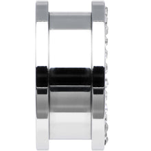 Load image into Gallery viewer, 18mm Stainless Steel Clear Gem Pink Anchor Tunnel Plug
