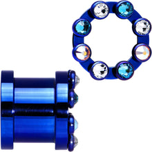 将图片加载到图库查看器，13mm Dark Blue Titanium Tunnels with Removable Dermal Tops
