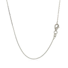 Load image into Gallery viewer, Sterling Silver Rhodium Plated Cable Chain 0.8mm
