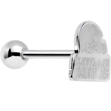 Load image into Gallery viewer, Officially Licensed Cleveland Browns Cut Out Barbell Tongue Ring
