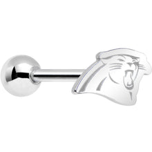 Load image into Gallery viewer, Officially Licensed Carolina Panthers Cut Out Barbell Tongue Ring
