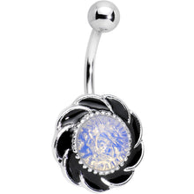 将图片加载到图库查看器，Aurora Tribal Flower Belly Ring
