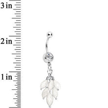 Load image into Gallery viewer, Clear Gem White Elegant Chandlier Dangle Belly Ring
