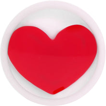 Load image into Gallery viewer, Stainless Steel Pink and Red Heart Cheater Plug
