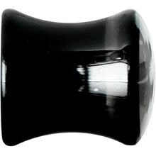 Load image into Gallery viewer, 0G Black Acrylic Drop the White Anchor Saddle Plug
