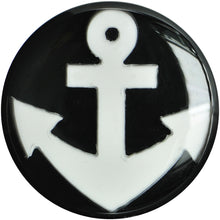 将图片加载到图库查看器，18mm Black Acrylic Drop the White Anchor Saddle Plug
