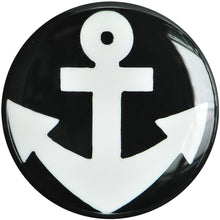 将图片加载到图库查看器，20mm Black Acrylic Drop the White Anchor Saddle Plug
