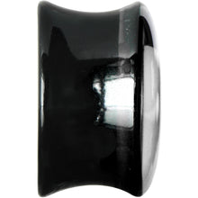 Load image into Gallery viewer, 5/8 Black Acrylic White Heart Saddle Plug
