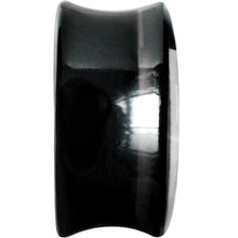 Load image into Gallery viewer, 20mm Black Acrylic White Heart Saddle Plug
