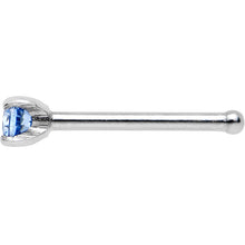 将图片加载到图库查看器，20G 2mm Bright Blue Cubic Zirconia Nose Bone
