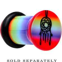 Load image into Gallery viewer, 2G Rainbow Acrylic Groovy Dreamcatcher Single Flare Plug
