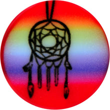 Load image into Gallery viewer, 2G Rainbow Acrylic Groovy Dreamcatcher Single Flare Plug
