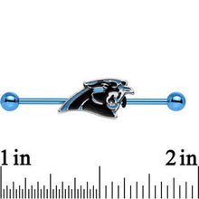 Load image into Gallery viewer, Officially Licensed Carolina Panthers Logo Industrial Barbell 38mm
