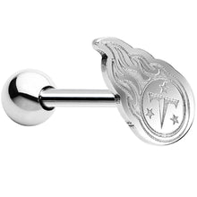 Load image into Gallery viewer, Officially Licensed Tennessee Titans Barbell Tongue Ring
