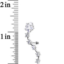 Load image into Gallery viewer, Stainless Steel CZ Shooting Star Right Tragus Cartilage Earring
