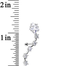 Load image into Gallery viewer, Stainless Steel CZ Shooting Star Left Tragus Cartilage Earring
