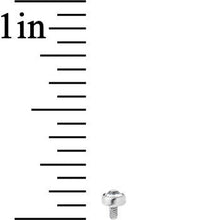 将图片加载到图库查看器，Grade 23 Titanium 3mm Clear Externally Threaded Dermal Top
