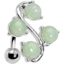 Load image into Gallery viewer, Jade Vine Top Mount Belly Ring
