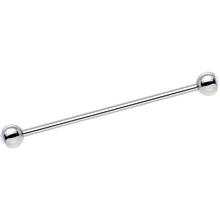 Load image into Gallery viewer, Aurora Double Gem Stainless Steel Industrial Barbell 38mm

