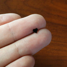 Load image into Gallery viewer, Black Anodized Titanium Heart Nose Ring
