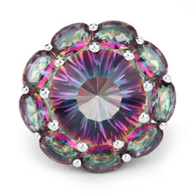 Load image into Gallery viewer, 11.45 Carat Genuine Rainbow Quartz .925 Sterling Silver Ring

