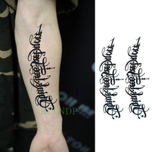 Load image into Gallery viewer, 57 Sheets Temporary Tattoo Stickers Set Waterproof Temporary Tattoo Waist Arm Modern Stylish Big Black Tattoos For Womens Mens
