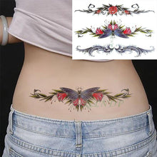 Load image into Gallery viewer, 57 Sheets Temporary Tattoo Stickers Set Waterproof Temporary Tattoo Waist Arm Modern Stylish Big Black Tattoos For Womens Mens
