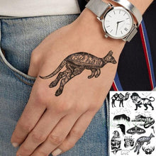 Load image into Gallery viewer, 57 Sheets Temporary Tattoo Stickers Set Waterproof Temporary Tattoo Waist Arm Modern Stylish Big Black Tattoos For Womens Mens

