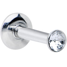 Load image into Gallery viewer, 16G 1/4 Handmade Labret Created with Crystals 2.5mm

