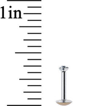 Load image into Gallery viewer, 16G 1/4 Handmade Labret Created with Crystals 2.5mm
