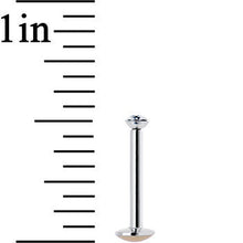 Load image into Gallery viewer, 16G 3/8 Handmade Labret Created with Crystals 2.5mm
