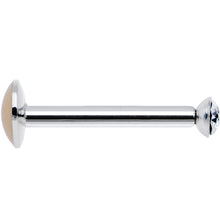 Load image into Gallery viewer, 16G 3/8 Handmade Labret Created with Crystals 2.5mm
