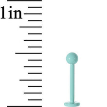 Load image into Gallery viewer, 16G 3/8 Mint Green Ceramic Coated Labret Monroe
