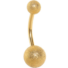 将图片加载到图库查看器，Gold Anodized Sandblasted Belly Ring

