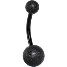 将图片加载到图库查看器，Black Anodized Sandblasted Belly Ring
