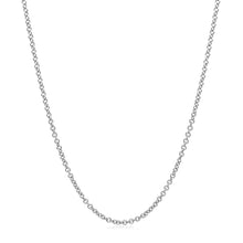 将图片加载到图库查看器，14k White Gold Round Cable Link Chain 1.5mm
