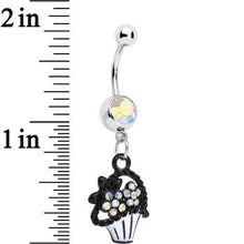 Load image into Gallery viewer, Aurora Czech Stone Basket of Flowers Dangle Belly Ring
